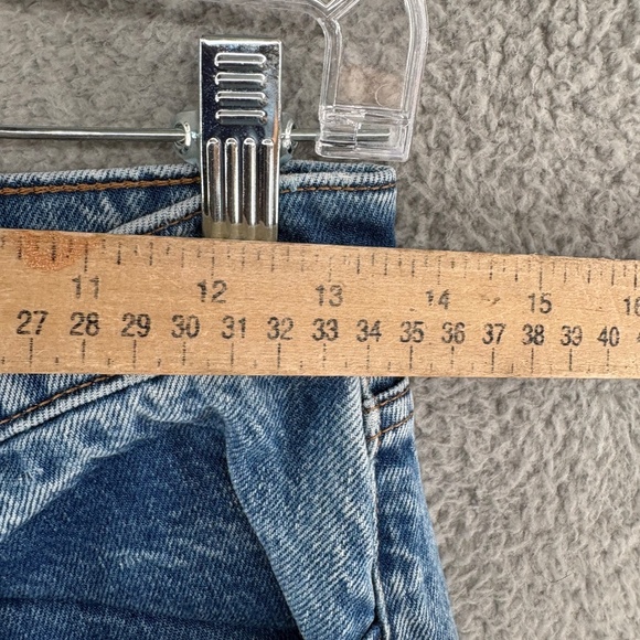 Abercrombie & Fitch The Loose High Rise Jeans Women’s Size 27 / 4 Long Blue Medi - Picture 6 of 11